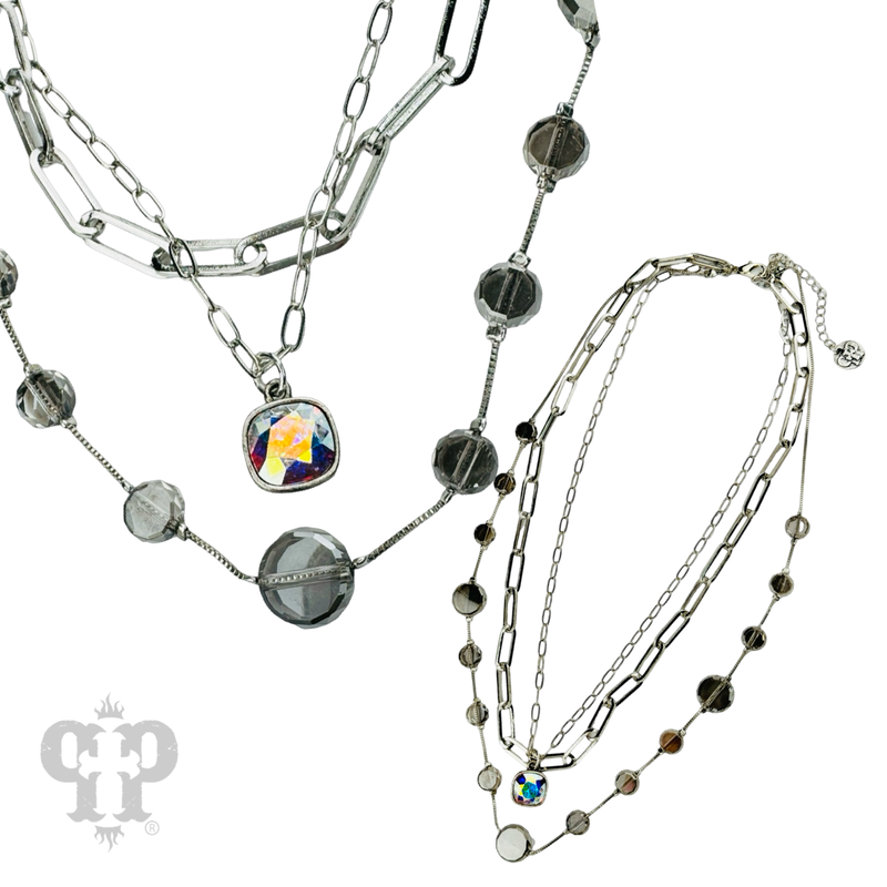 PP Live Bead and chain necklace