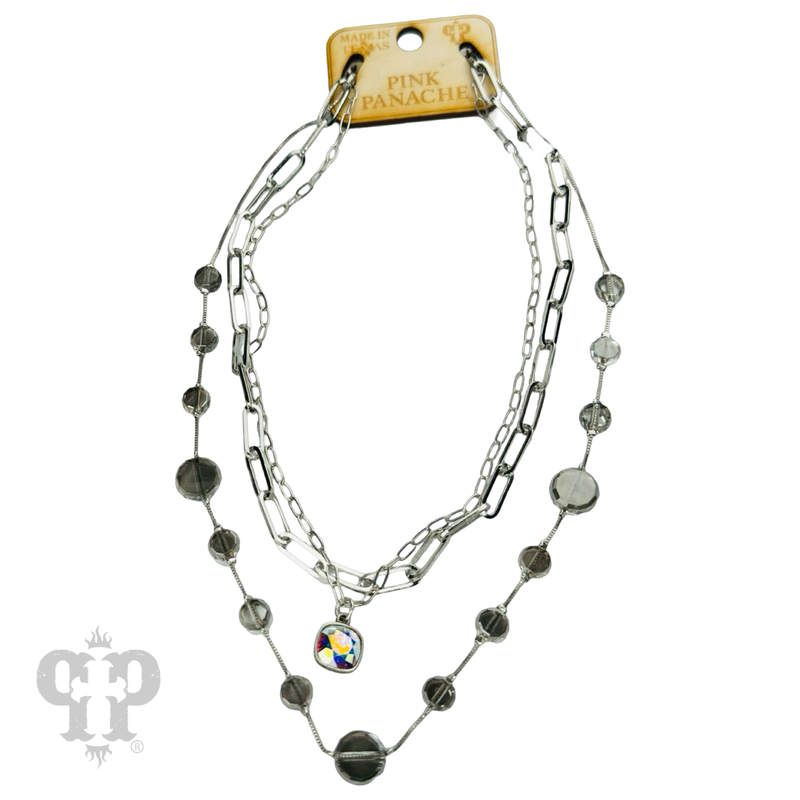 PP Live Bead and chain necklace