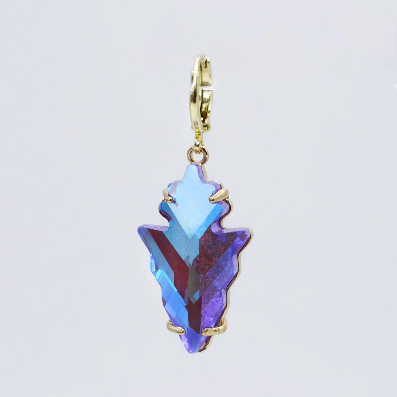 TJ Purple Spike Stone Charm