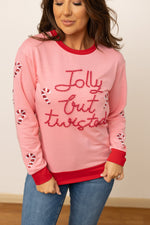 SG Array Live Jolly but Twisted Pink Sweatshirt