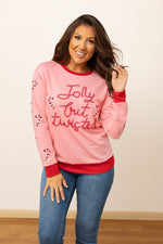 SG Array Live Jolly but Twisted Pink Sweatshirt