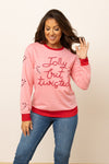 SG Array Live Jolly but Twisted Pink Sweatshirt