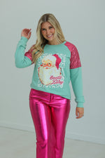 SG Array Live Santa Baby Mint Sweatshirt