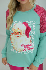 SG Array Live Santa Baby Mint Sweatshirt