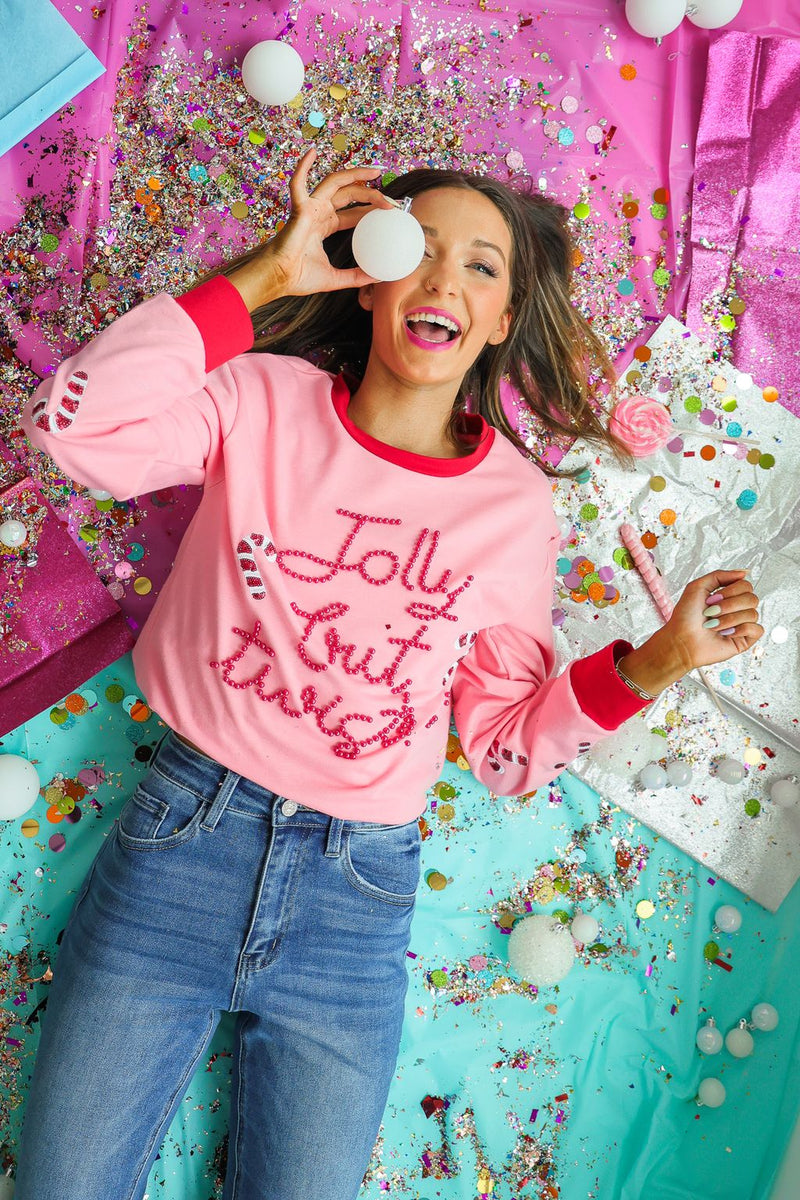 SG Array Live Jolly but Twisted Pink Sweatshirt