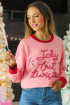 SG Array Live Jolly but Twisted Pink Sweatshirt