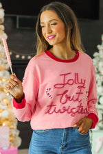 SG Array Live Jolly but Twisted Pink Sweatshirt