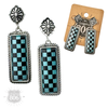 PP Live Checkerboard earrings