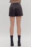 Thought That Counts Faux Skort-Black