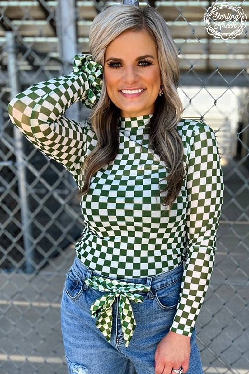 SK Pep Rally Mesh Top Green