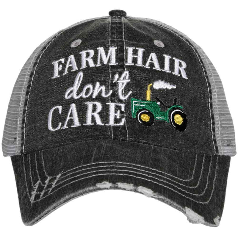 Katydid Array Live Farm Hair Trucker Hat