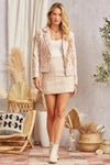 SJ Ali Embroidered Pearl Fring Jacket