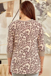 Dear Scarlet Oatmeal Leopard Top-Doorbuster