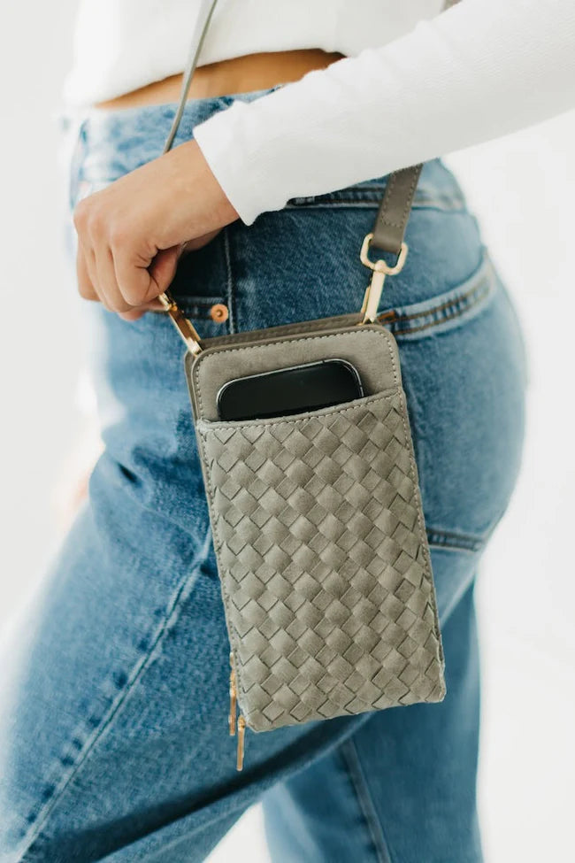 PS Array Woven Double Duty Phone Bag-Grey